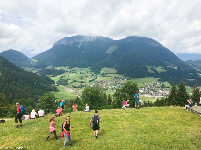 View over Wilder Kaiser from the Bergdoktor House.