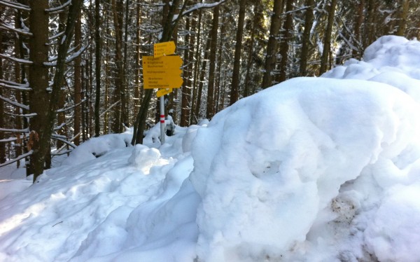 winter hiking german alps