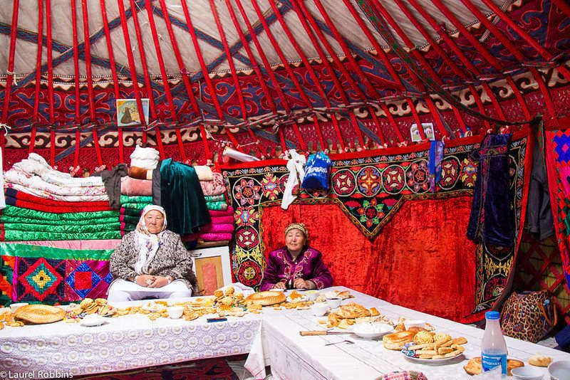 Kyrgyz hospitality is second to none. Locals invited me into their yurt.