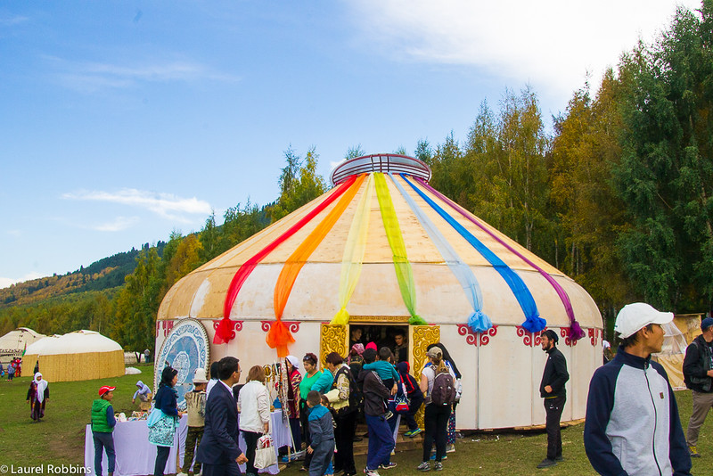 One of 200 yurts in Kyrchyn at the World Nomad Games.