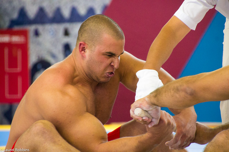 A Mas-wrestler at the World Nomad Games