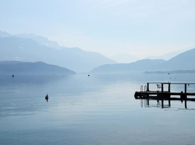 you'll pass mountain lakes on your your Tour du Mont Blanc self guided hike