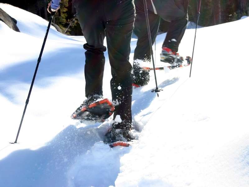 snowshoeing at zermatt alps