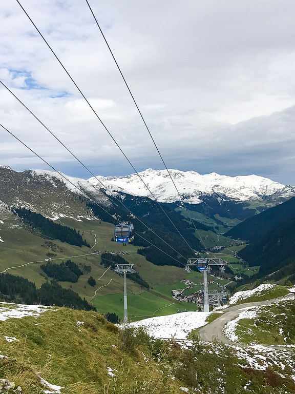 The Zillertal Valley is surrounded by snow-capped peaks.