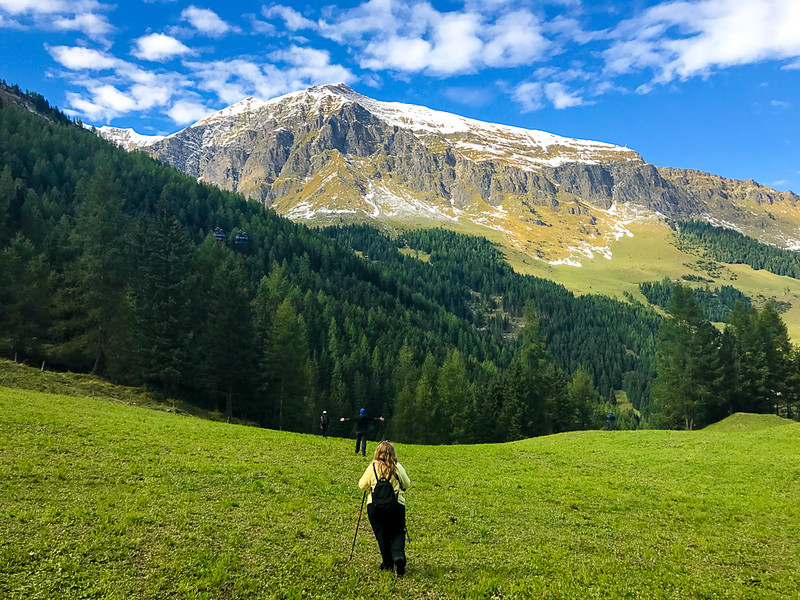 You'll hike in meadows and forests while heading in Zillertal, Austria.