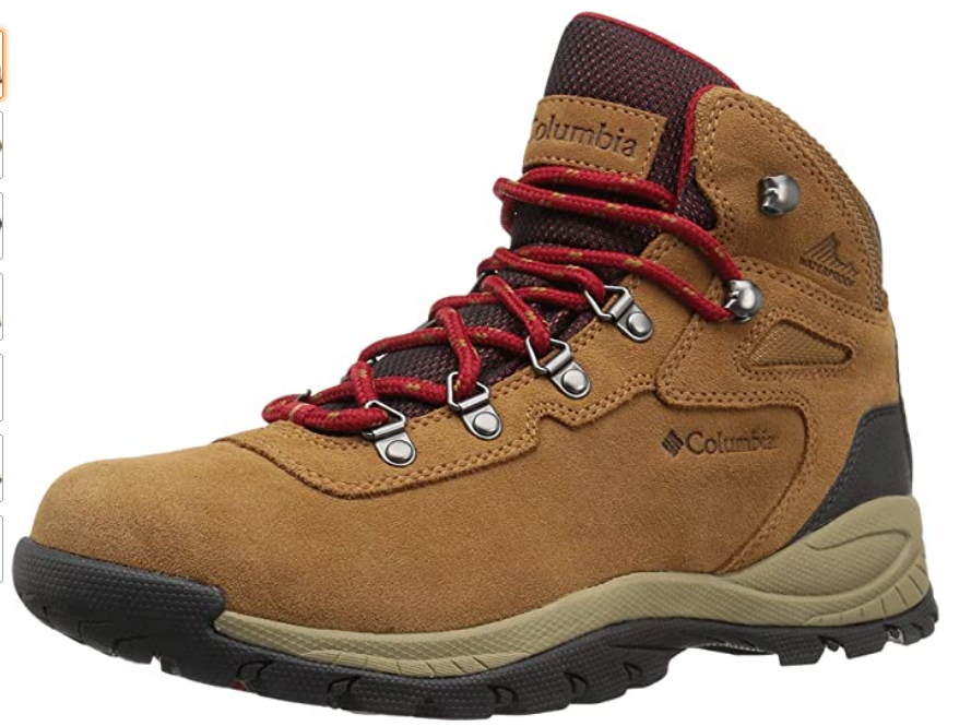 beige hiking boots