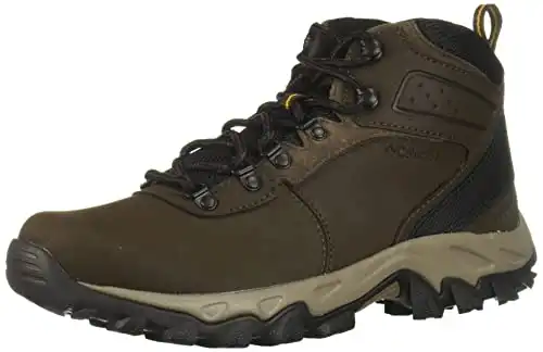 Columbia mens Newton Ridge Plus Ii Waterproof Boot Hiking Shoe, Cordovan/Squash, 10.5 US