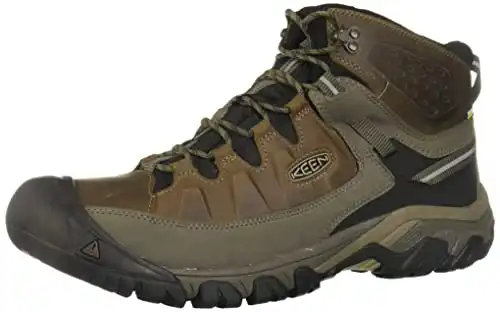 KEEN Men's Targhee III Mid Height Waterproof Hiking Boot, Bungee Cord/Black, 11 D (Medium) US