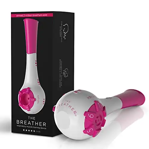 Breather Pink │ Natural Breathing Exerciser Trainer for Drug-Free Respiratory Therapy