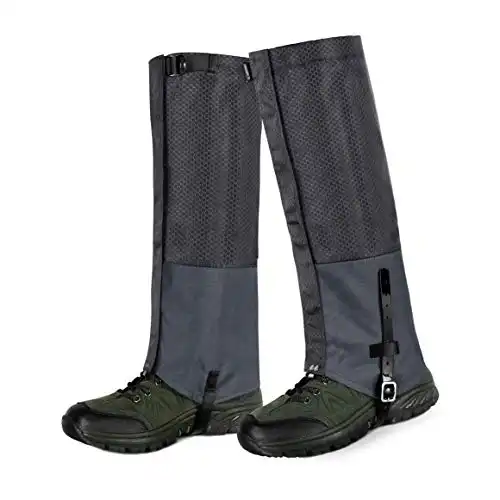 Unigear Leg Gaiters, Waterproof Snow Boot Gaiters Abrasion Resistance for Outdoor Snowshoeing, Hiking, Hunting, Ice Climbing, Skiing