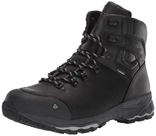 Vasque mens St. Elias Fg Gtx Full-grain Leather Gore-tex Waterproof Hiking Boot, Jet Black, 13 US