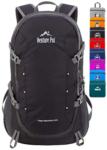 Venture Pal 40L Lightweight Packable Travel Hiking Backpack Daypack