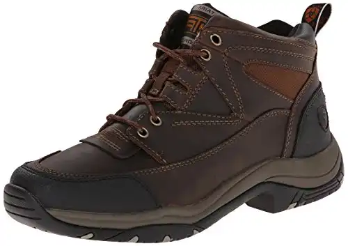 Ariat Terrain Hiking Boot– Men’s Leather Outdoor Hiking Boots, Distressed Brown, 9.5