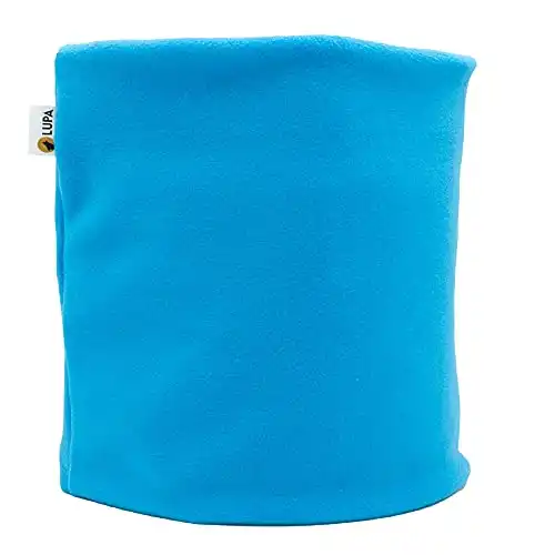 LUPA Canadian Handmade Unisex Double-Layer Micro Fleece Neck Warmer (Aqua)