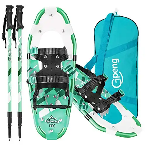 Gpeng 3-in-1 Lightweight Snowshoes Set