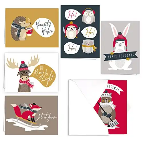 Woodland Animals Holiday Card Pack