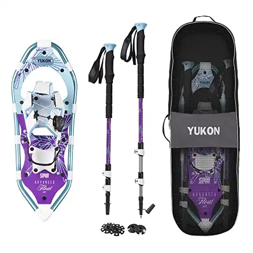 Yukon Charlie's Advanced Spin Float Women's Snowshoe Kit