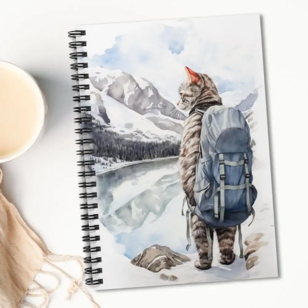 Paws & Peaks: Hiking Cat Notebook