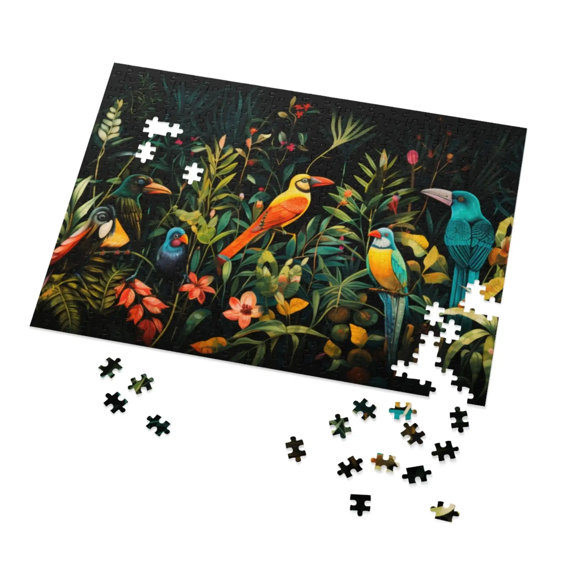 Wild Jungle Tropical Birds Puzzle 500 or 1000 Pieces